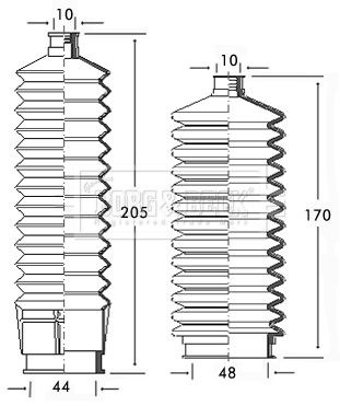 BORG & BECK Paljekumisarja, ohjaus BSG3129